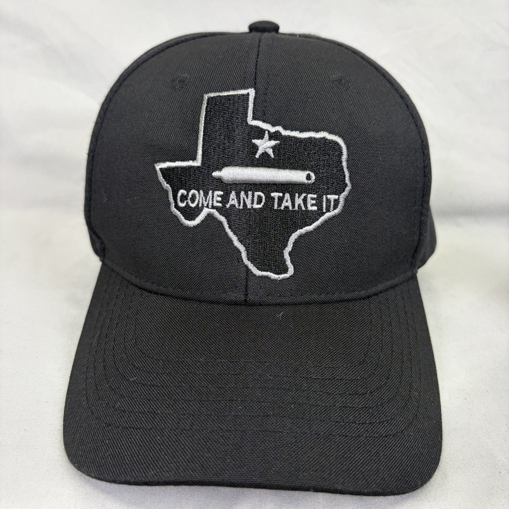 Pit Bull Hat Texas Come and Take It Mens OSFM Black Embroidered Cap